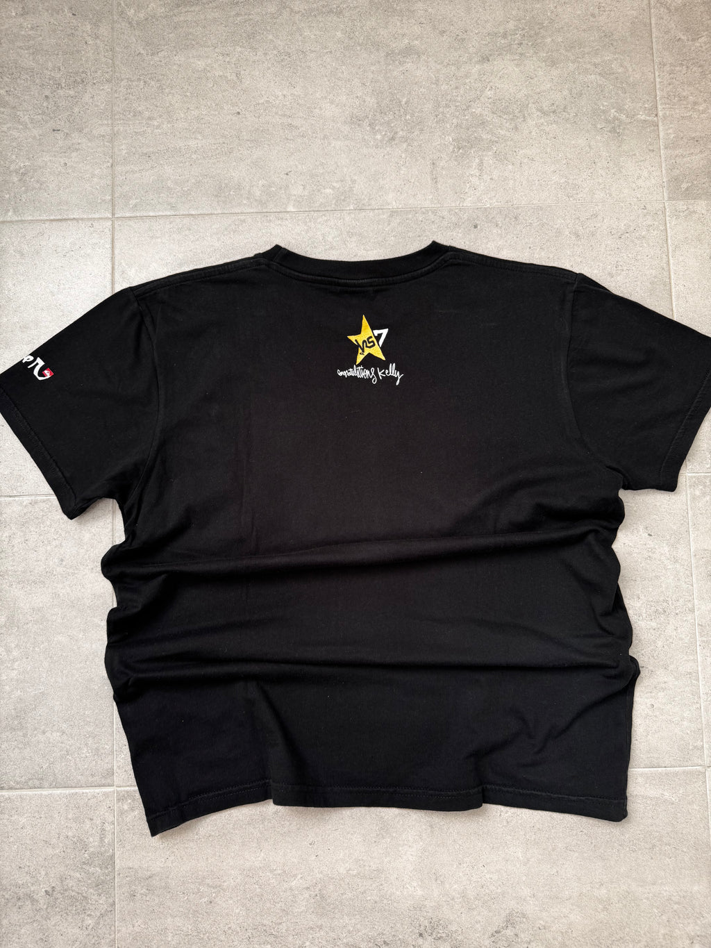 Vintage Y2K Quiksilver Kelly Slater T-shirt, graphic print detail