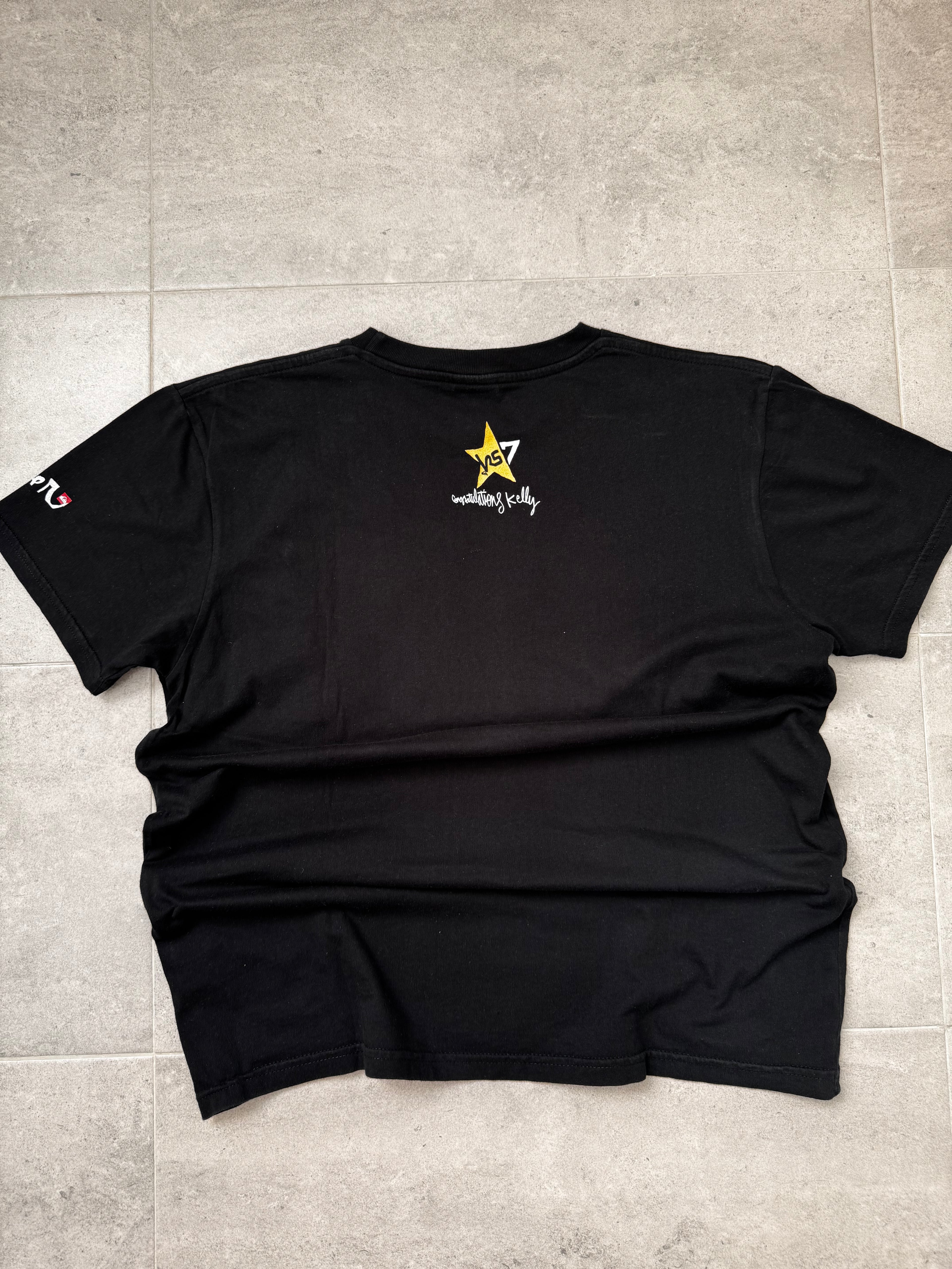 Vintage Y2K Quiksilver Kelly Slater T-shirt, graphic print detail