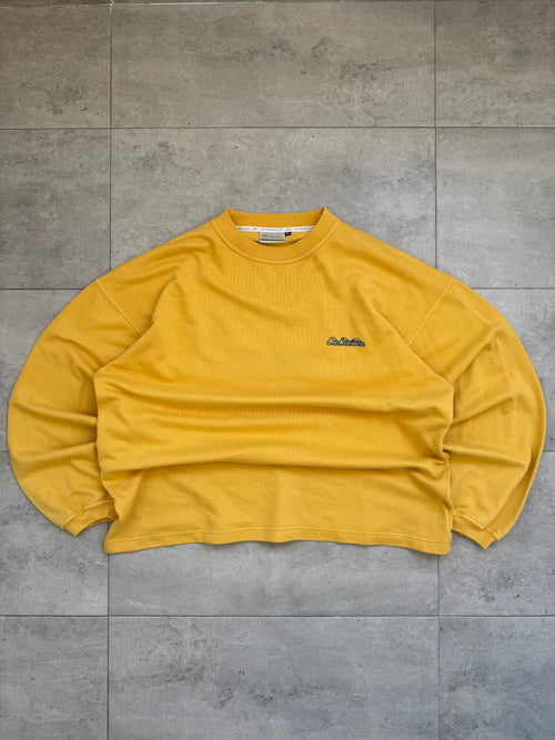 90s Quiksilver vintage surf sweatshirt, yellow, size XL — back