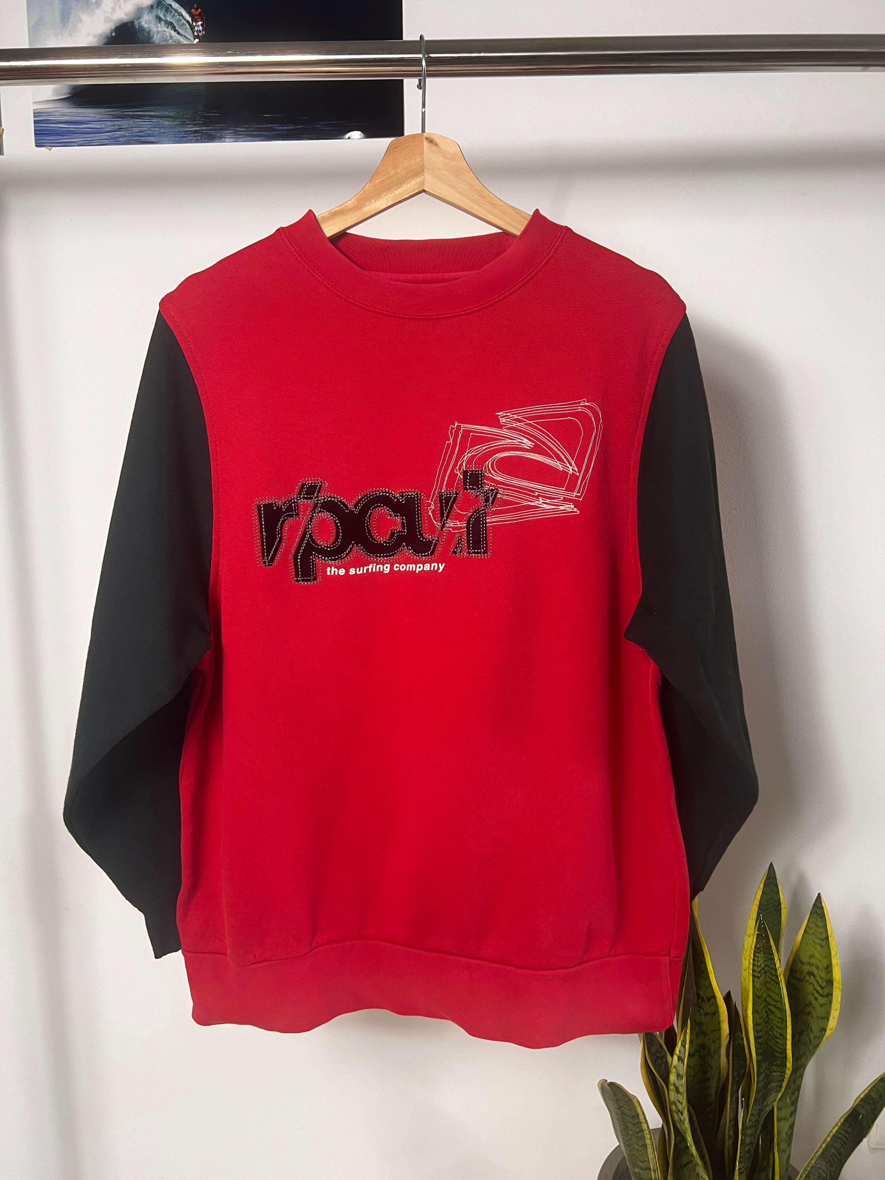 Y2K Rip Curl Crewneck Sweatshirt (L)