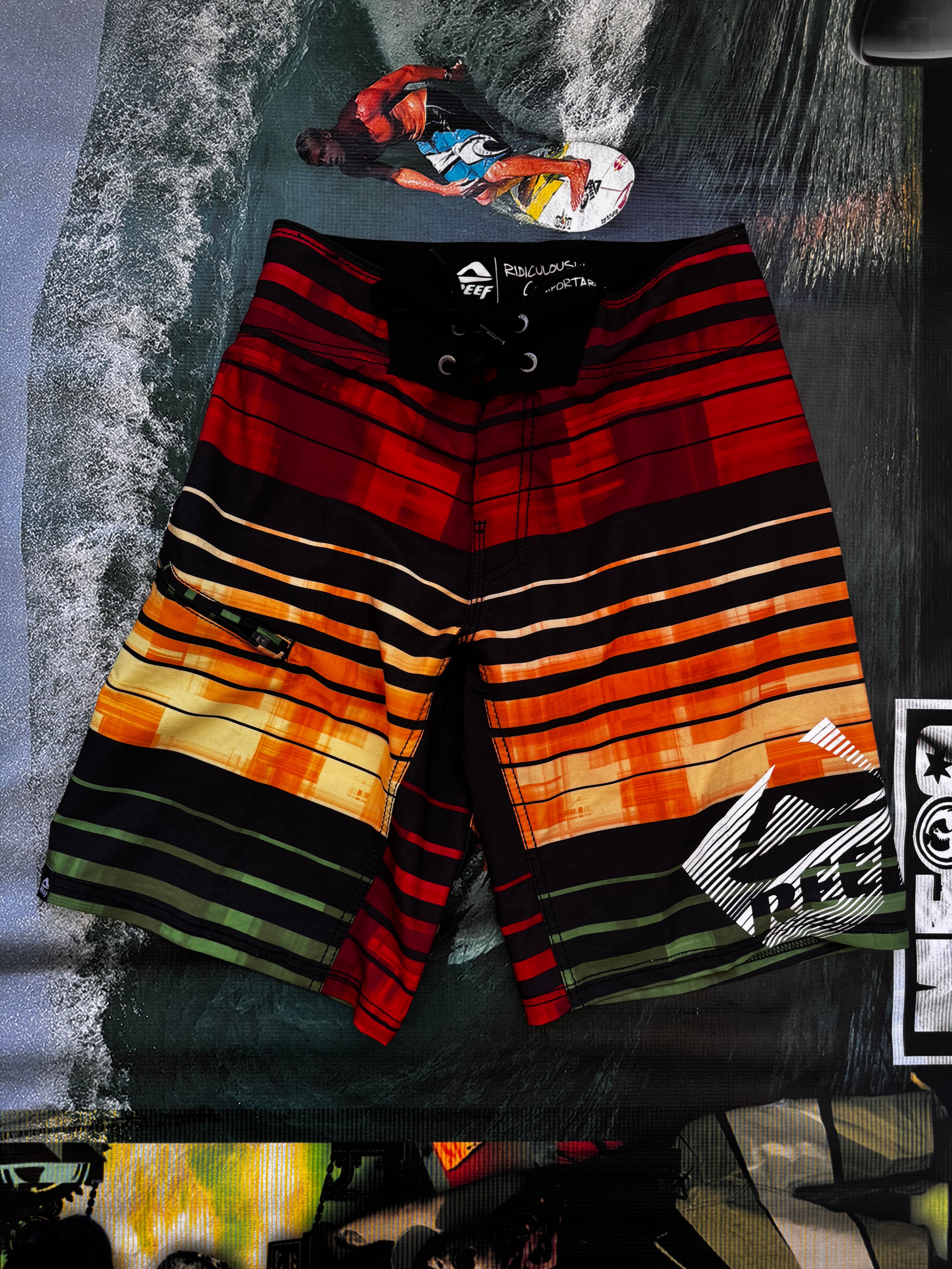 Y2K Reef brand new boardshorts waist 28 — deadstock with tags — Backwash VTG