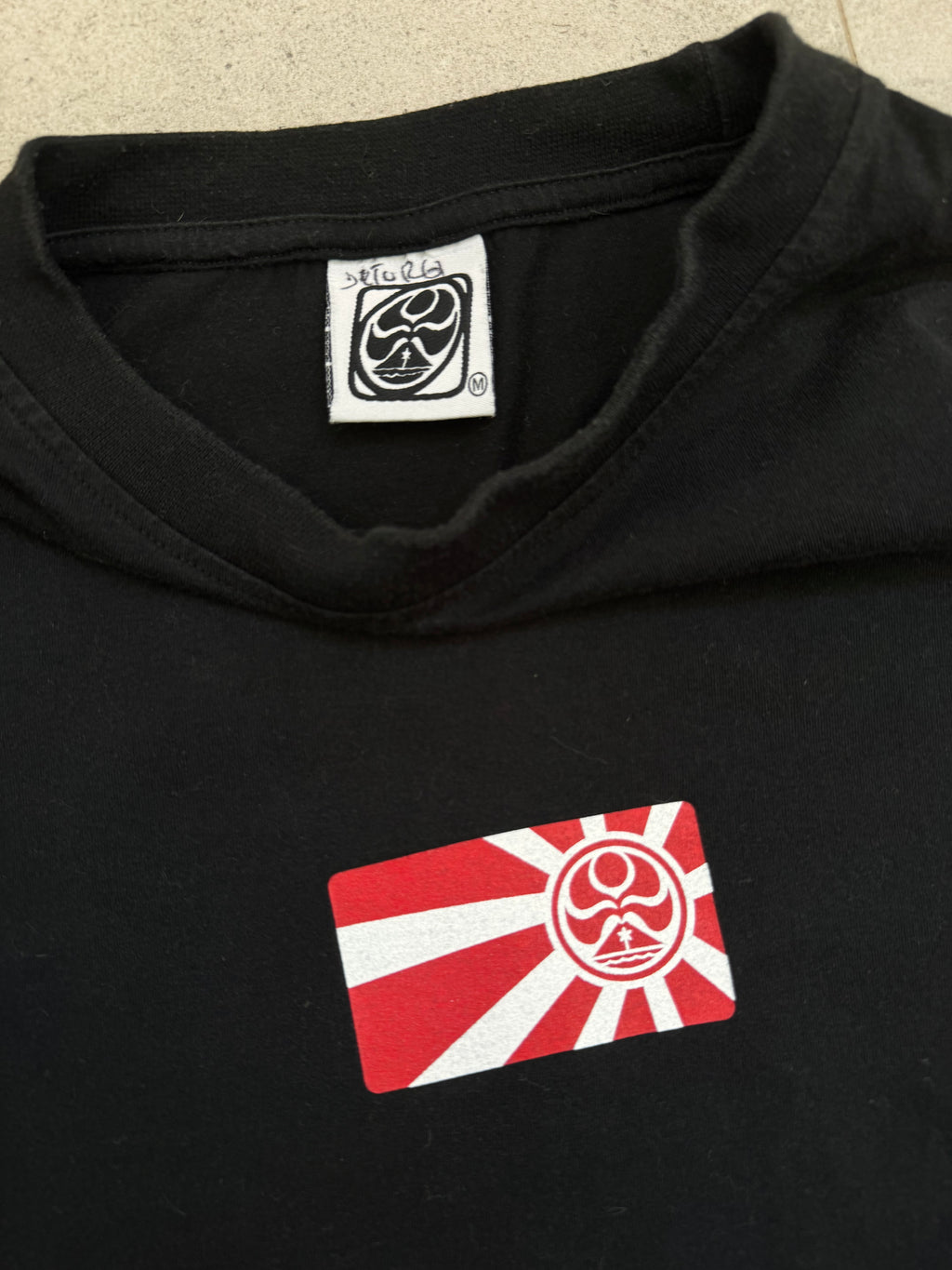 Y2K HIC surf tee back detail — genuine vintage Hawaii surf brand