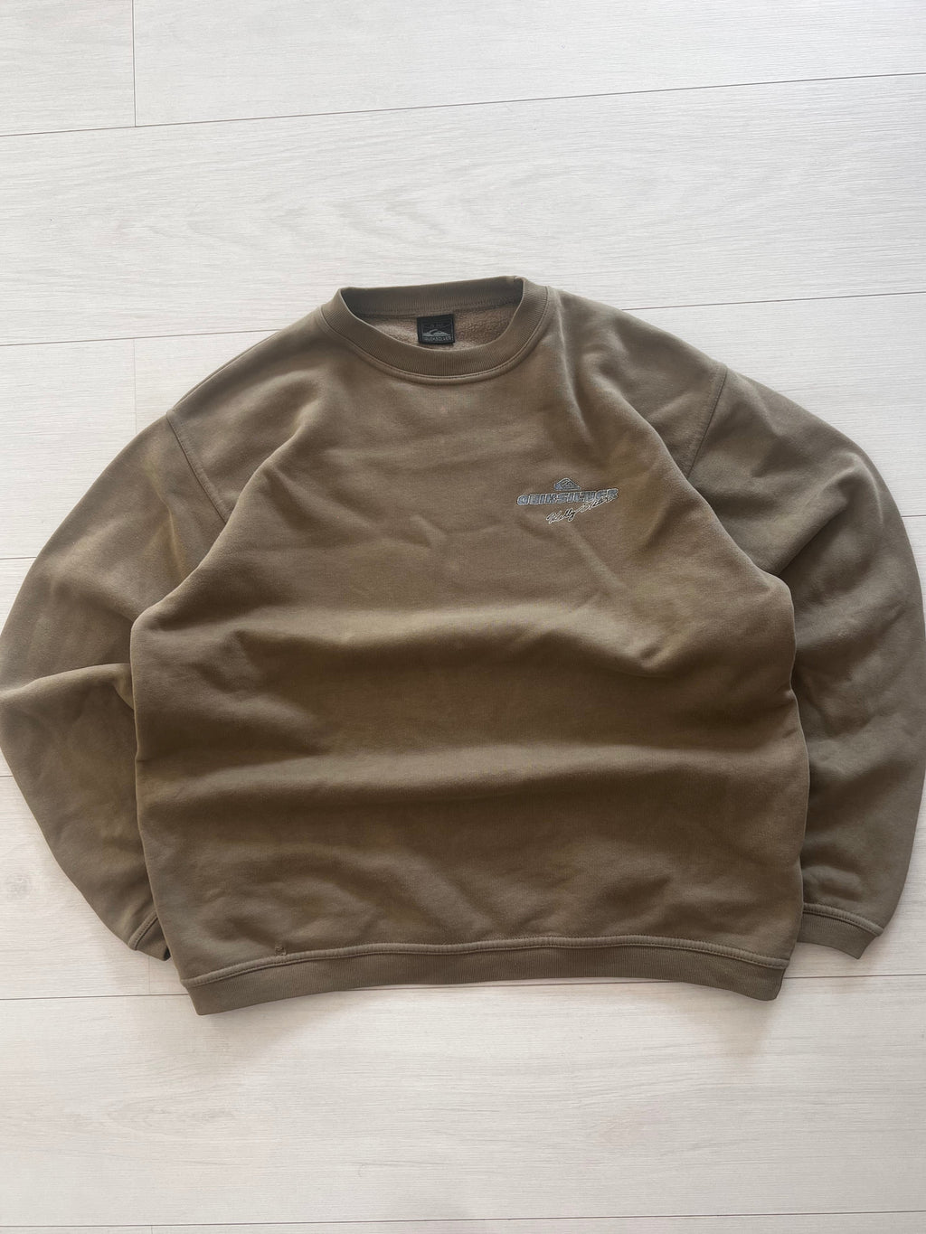 Vintage Quiksilver Kelly Slater sweatshirt front logo — authentic vintage surfwear