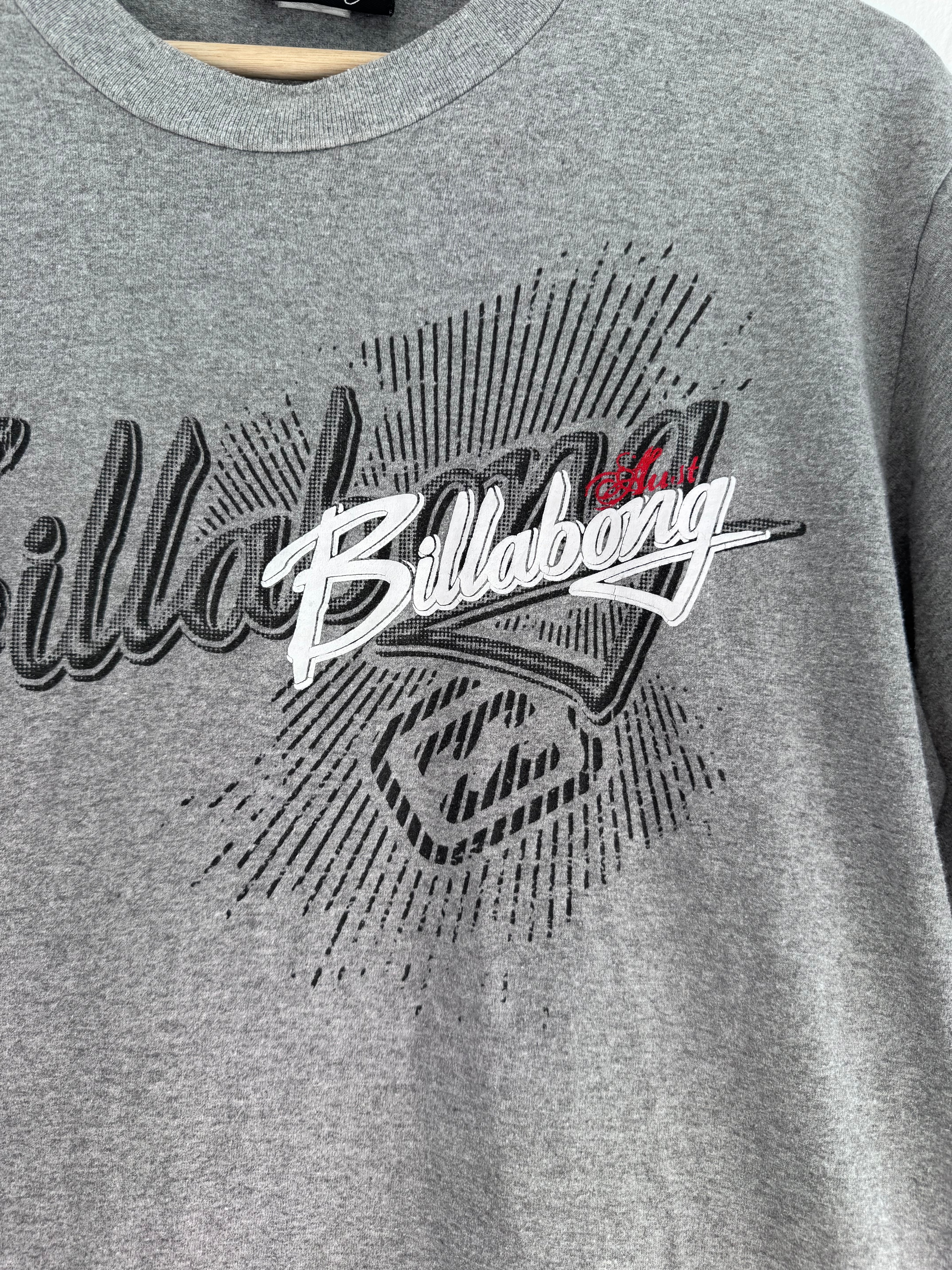 Y2K Billabong t-shirt grey size M – detail view