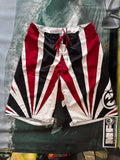 Y2K Billabong Andy Irons Samurai signature boardshorts waist 32 — rare vintage surf collector piece — Backwash VTG