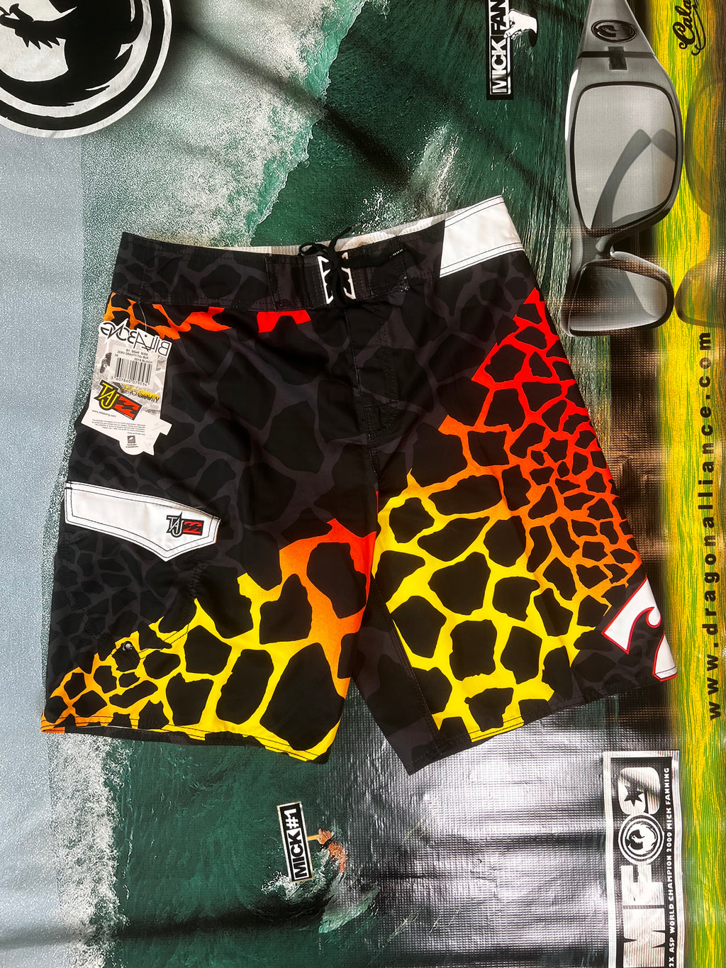 Y2K Billabong "Taj Burrow - Zero Gravity Signature Series Boardshorts (34) * DEADSTOCK