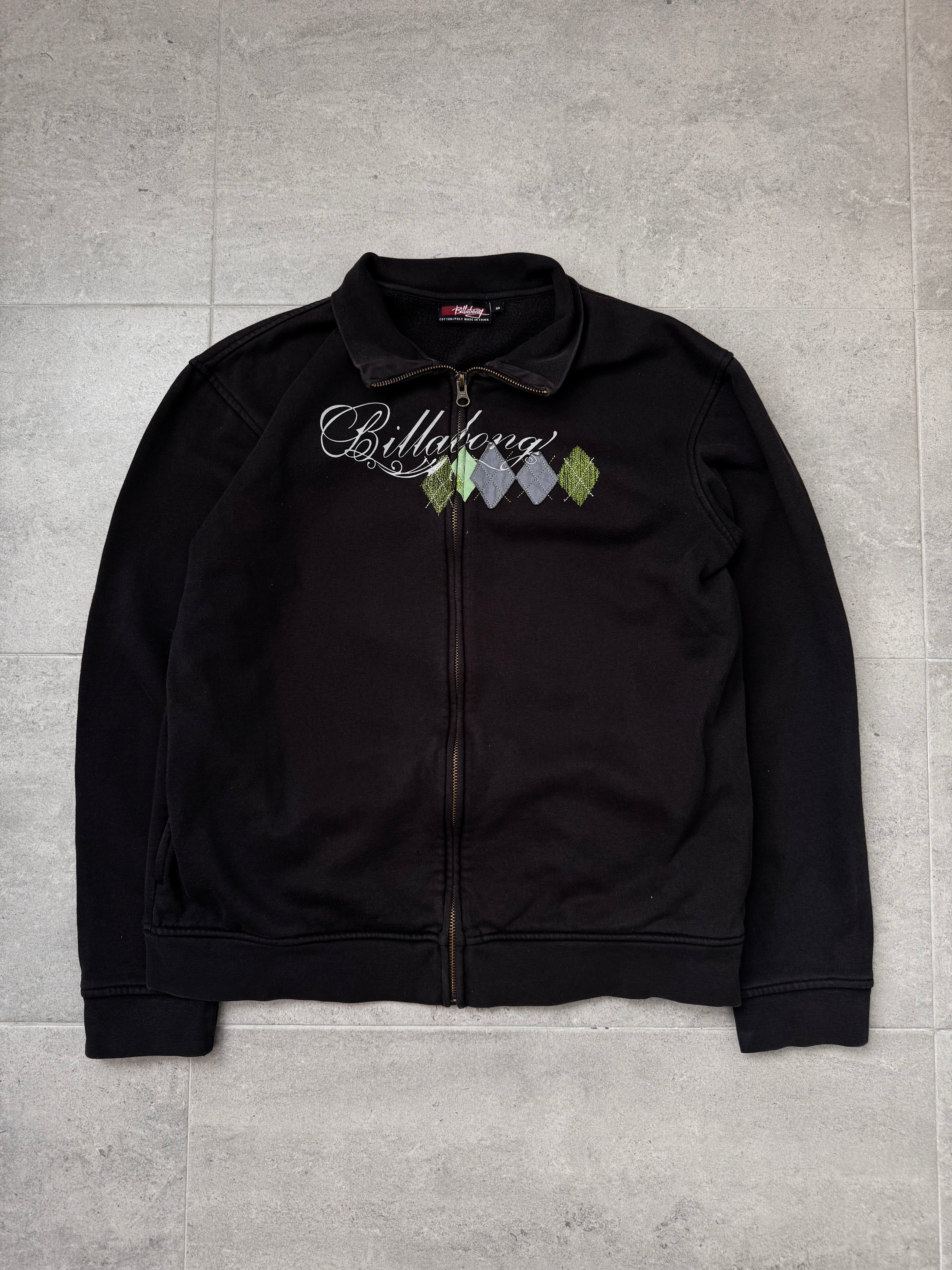 Vintage Y2K Billabong zip sweatshirt, front view