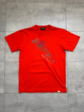 Y2K Billabong T-shirt in orange, size S, deadstock surf tee - front view