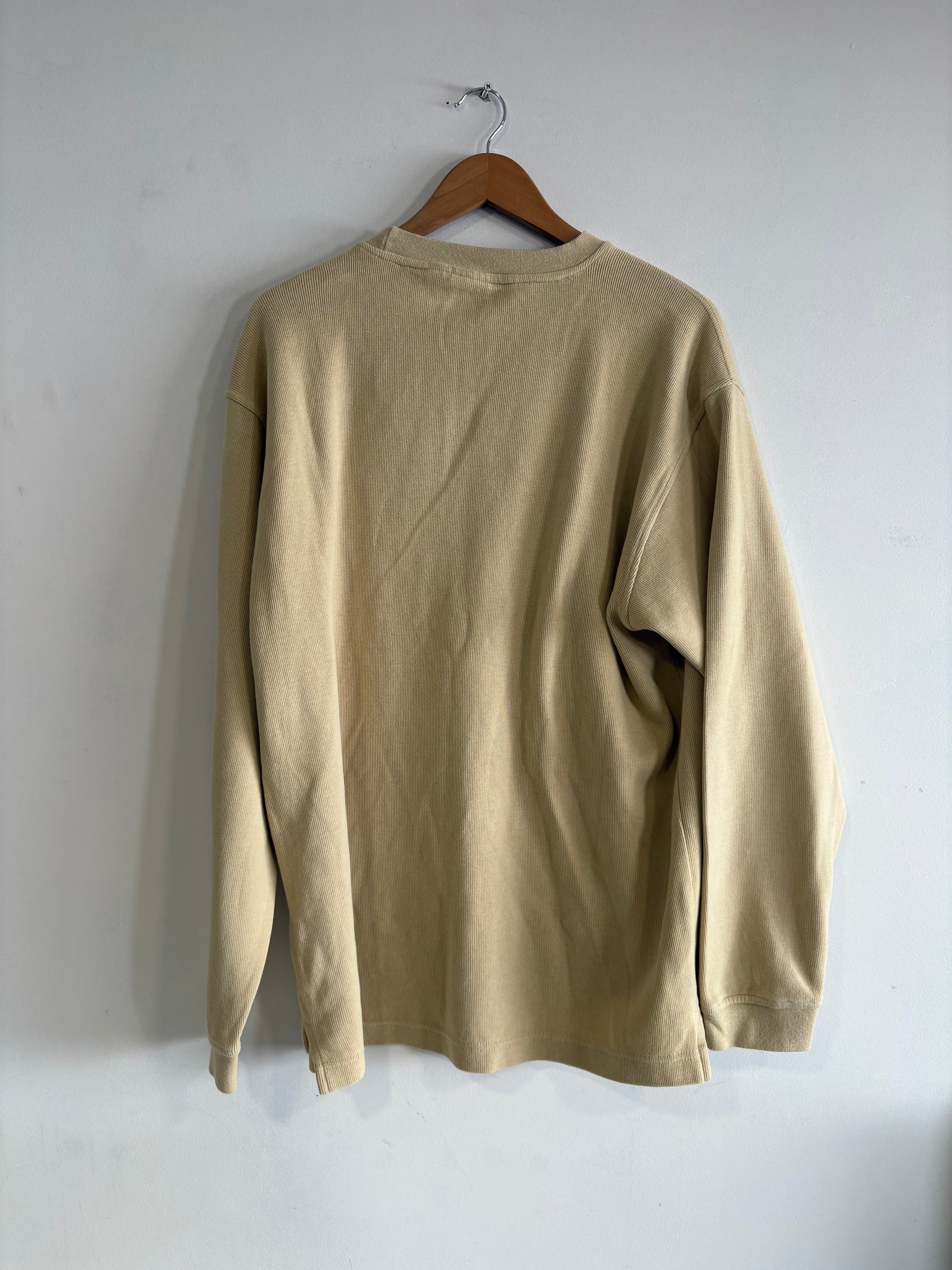 2000’S Billabong Crewneck Beige Embroidered Logo (M)