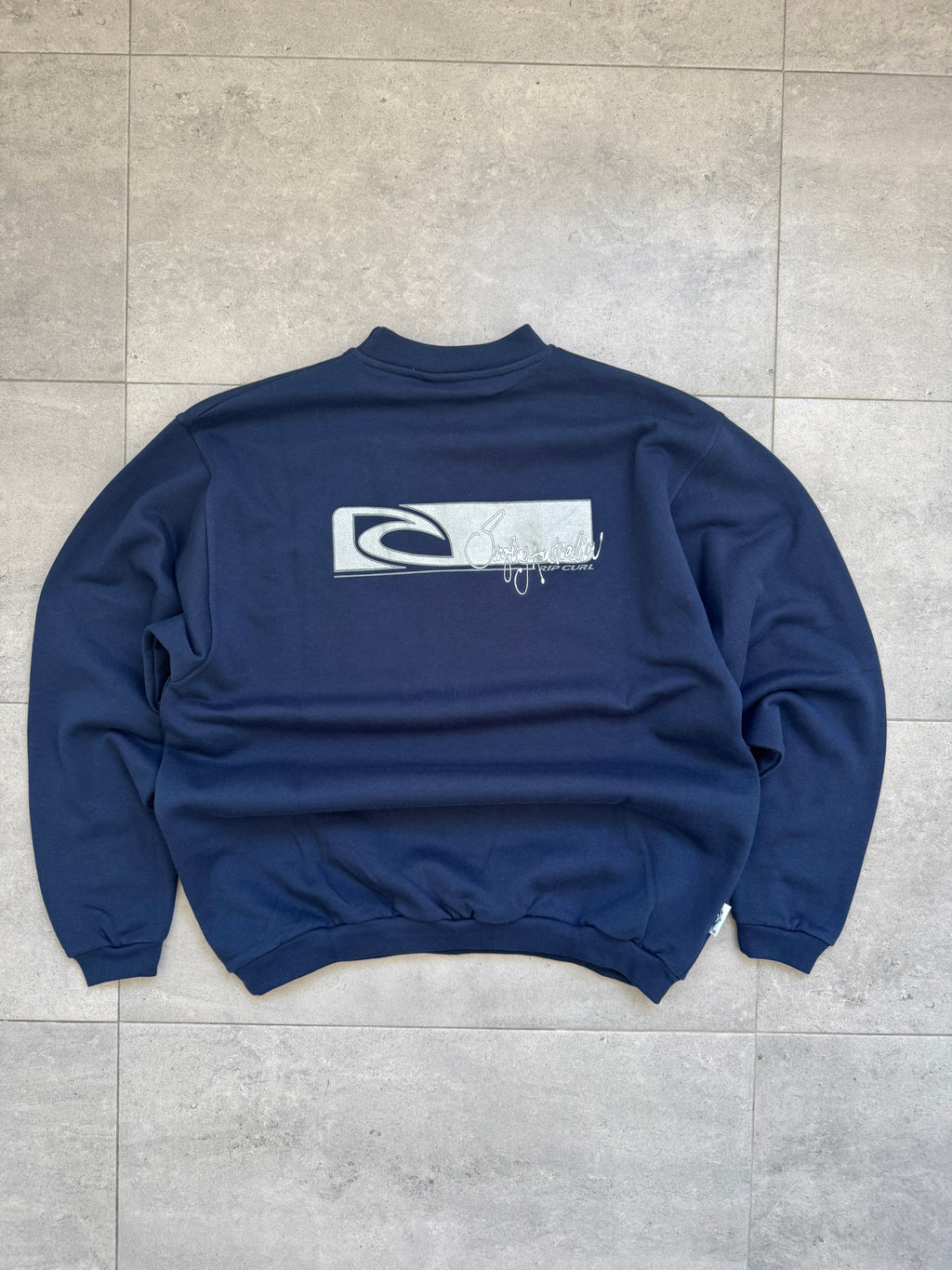 Deadstock Y2K Rip Curl sweatshirt, navy, size S - back