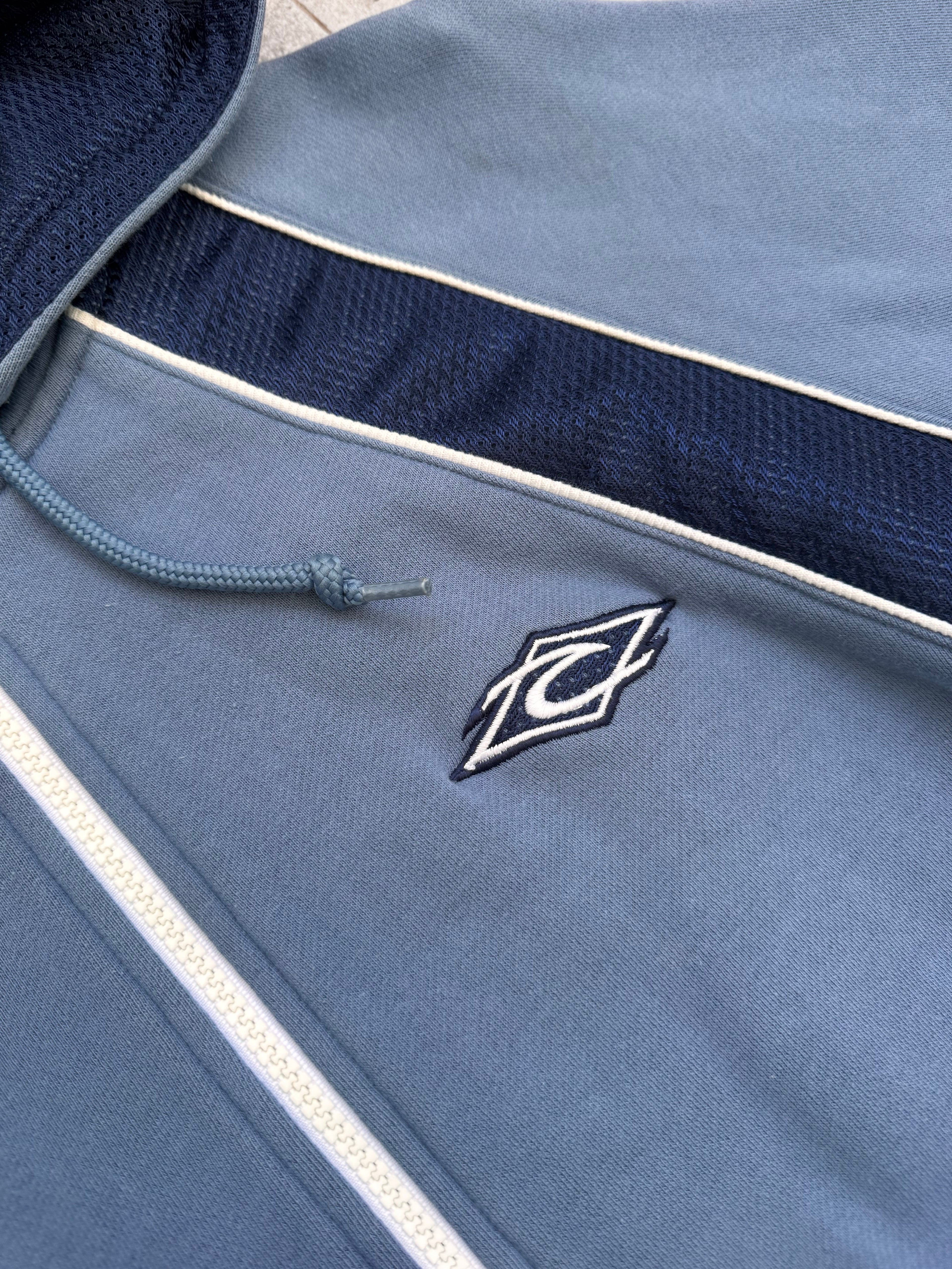 90s Rip Curl sweatshirt back detail — rare vintage surf brand