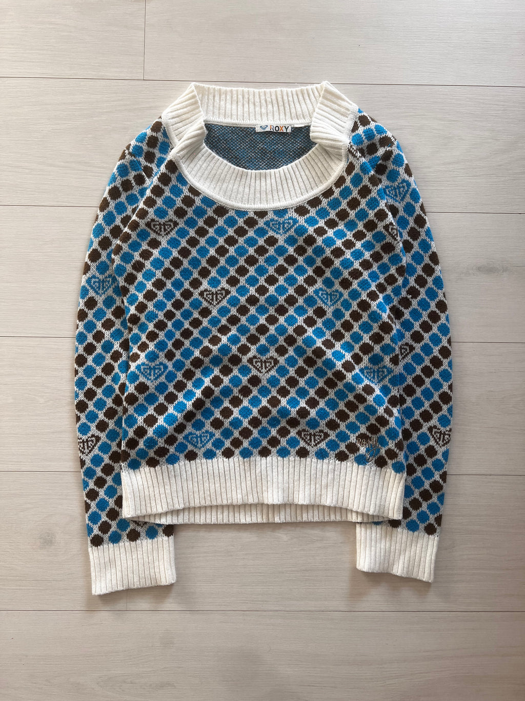 Y2K Roxy Knit Sweatshirt (L)