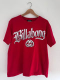 Y2K Billabong t-shirt red size L – front view