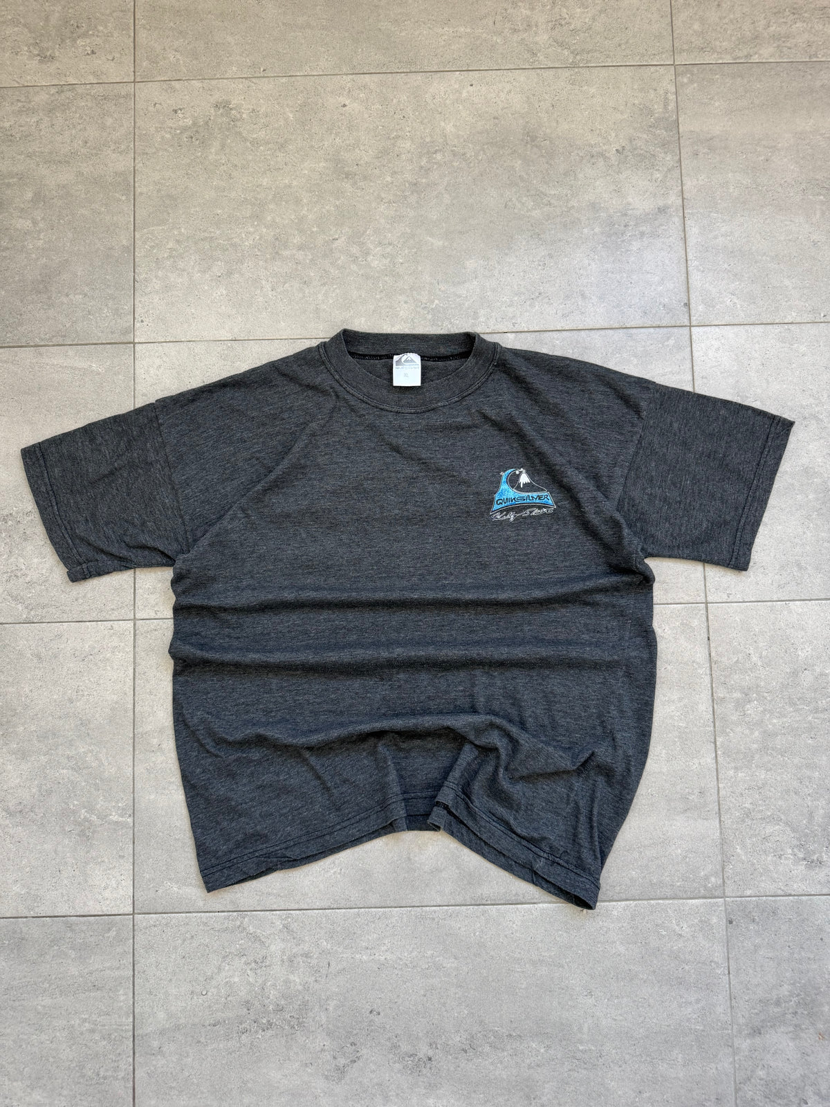 Vintage 90s Quiksilver Kelly Slater t-shirt, dark grey - back