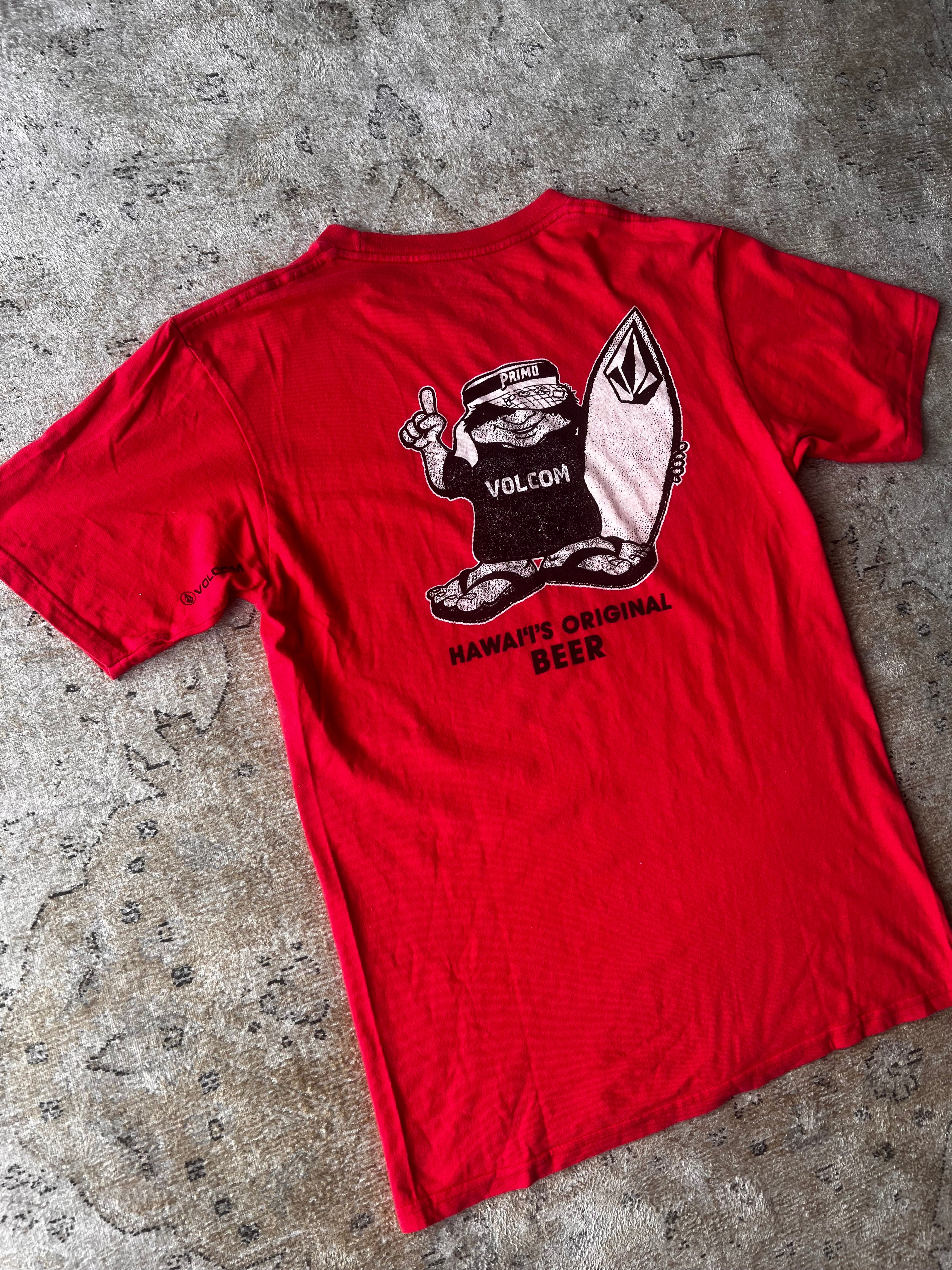 Volcom T-Shirt Primo Beer Hawaii Cotton Graphic Surf (M)