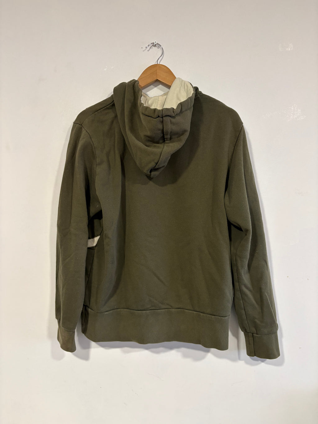 2000’s Rip Curl Hoodie Olive Big Logo Fleece (M)