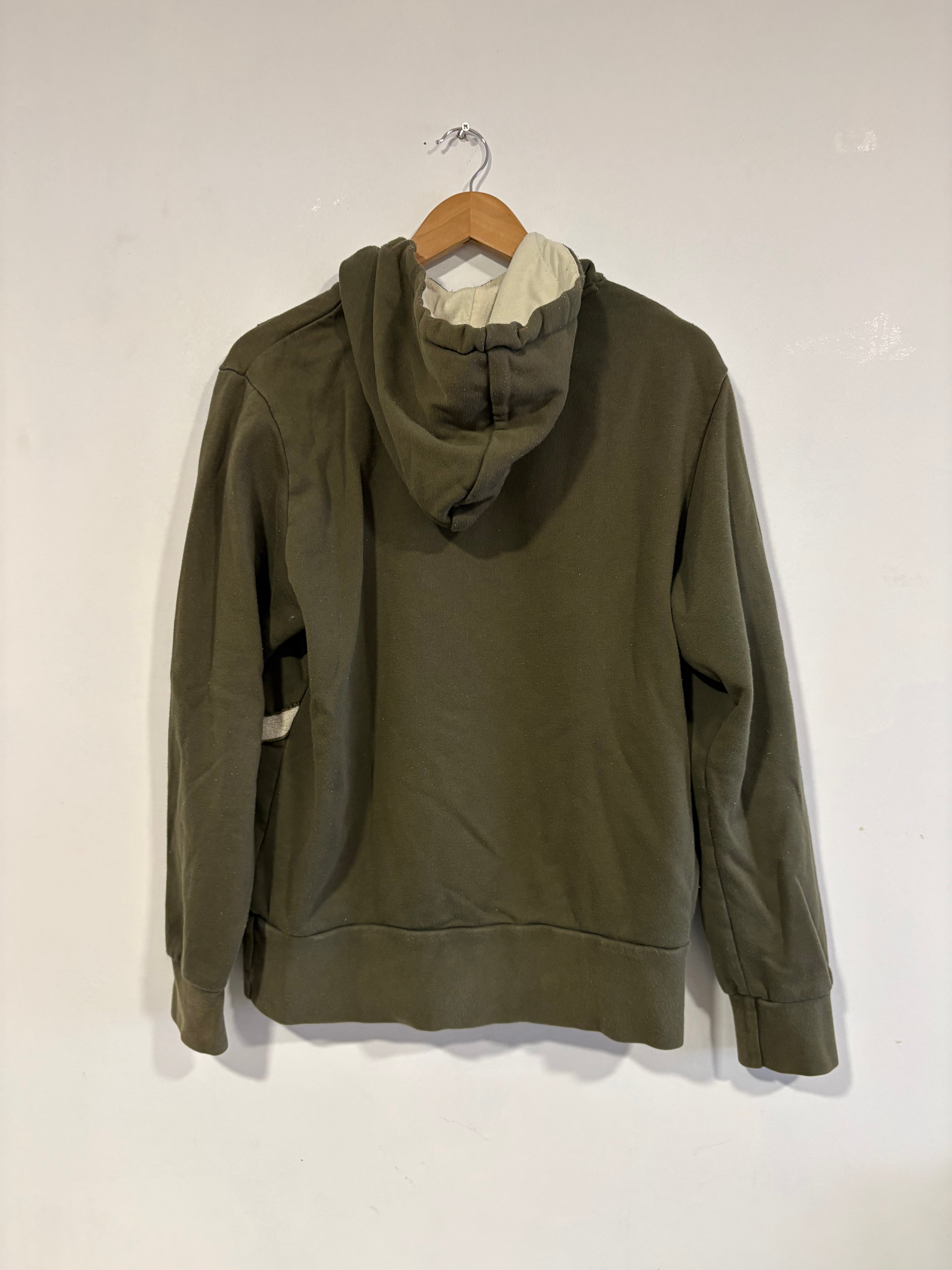 2000’s Rip Curl Hoodie Olive Big Logo Fleece (M)