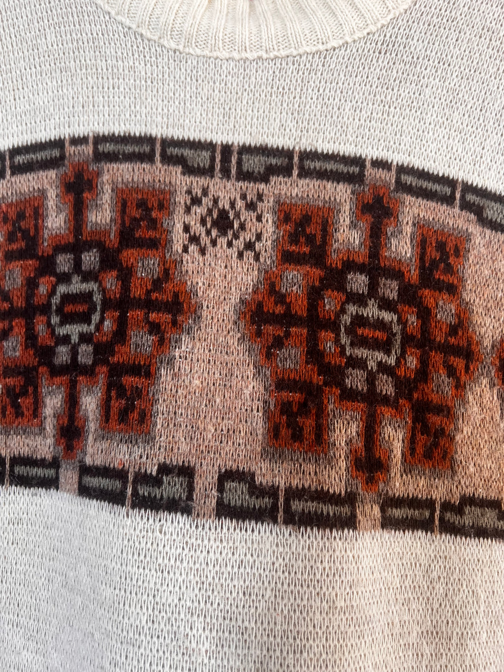 Y2K Oxbow Geometric Knit Sweater (S)