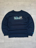 Deadstock Y2K Blind Skateboards long sleeve tee, navy, size S - front