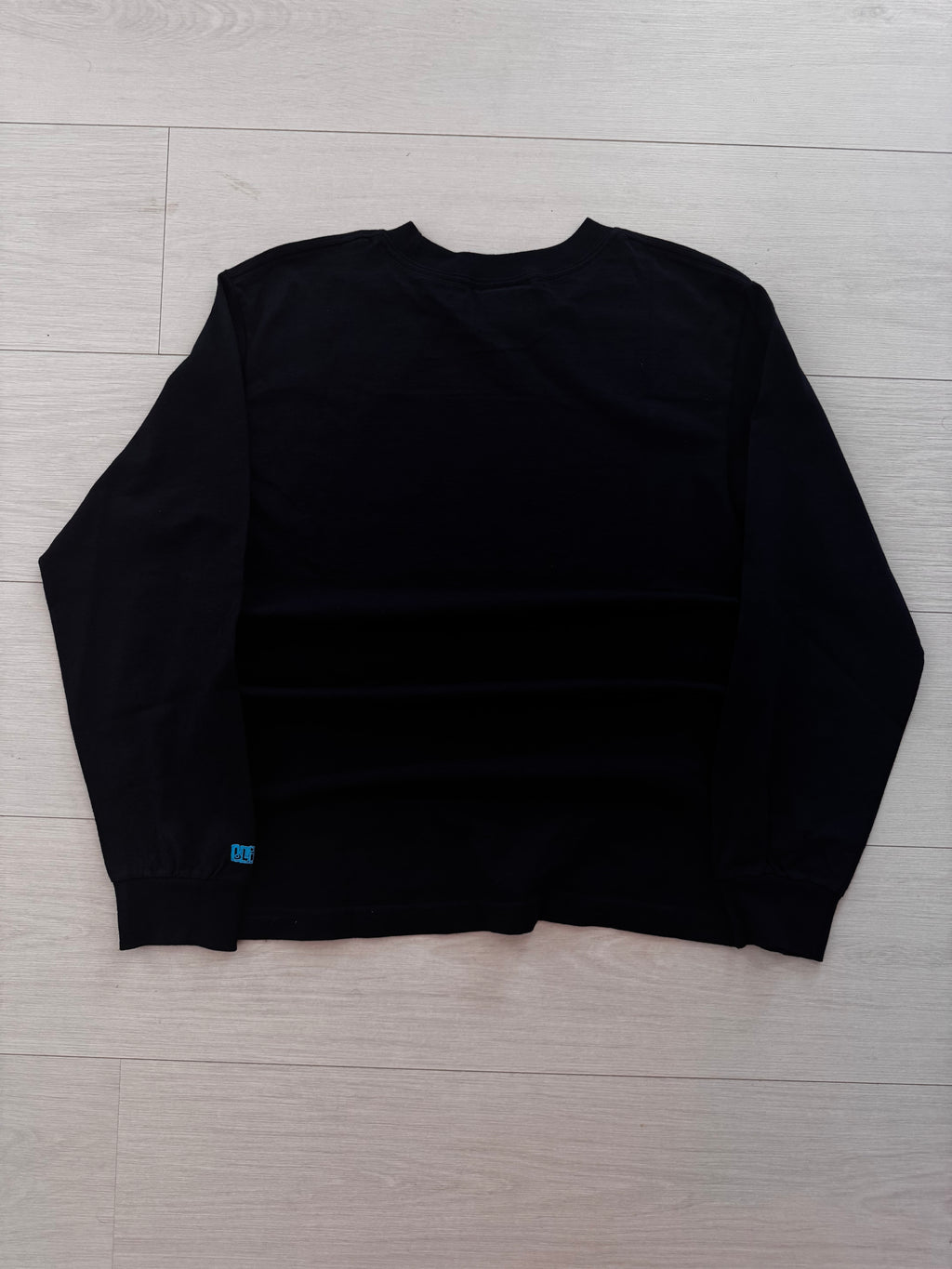 Y2K Blind Skateboards long sleeve back detail — genuine deadstock vintage skate brand