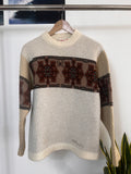 Y2K Oxbow Geometric Knit Sweater (S)