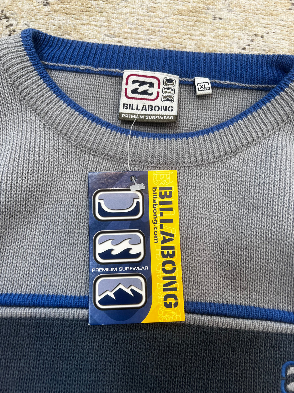 Billabong Y2K 2000’s Knit Sweatshirt (XL) *DEADSTOCK