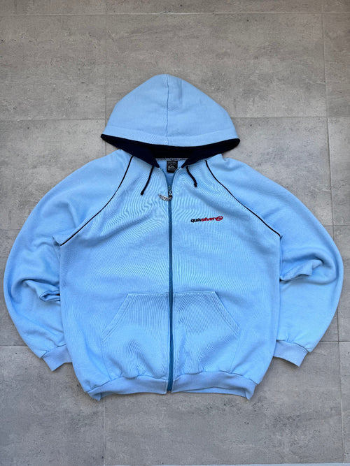 90s Quiksilver vintage surf sweatshirt, blue, size XL — front