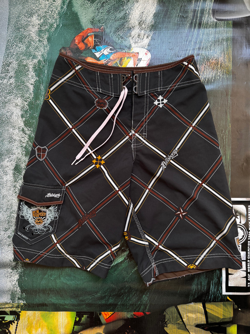 Y2K Billabong boardshorts dark grey size 28