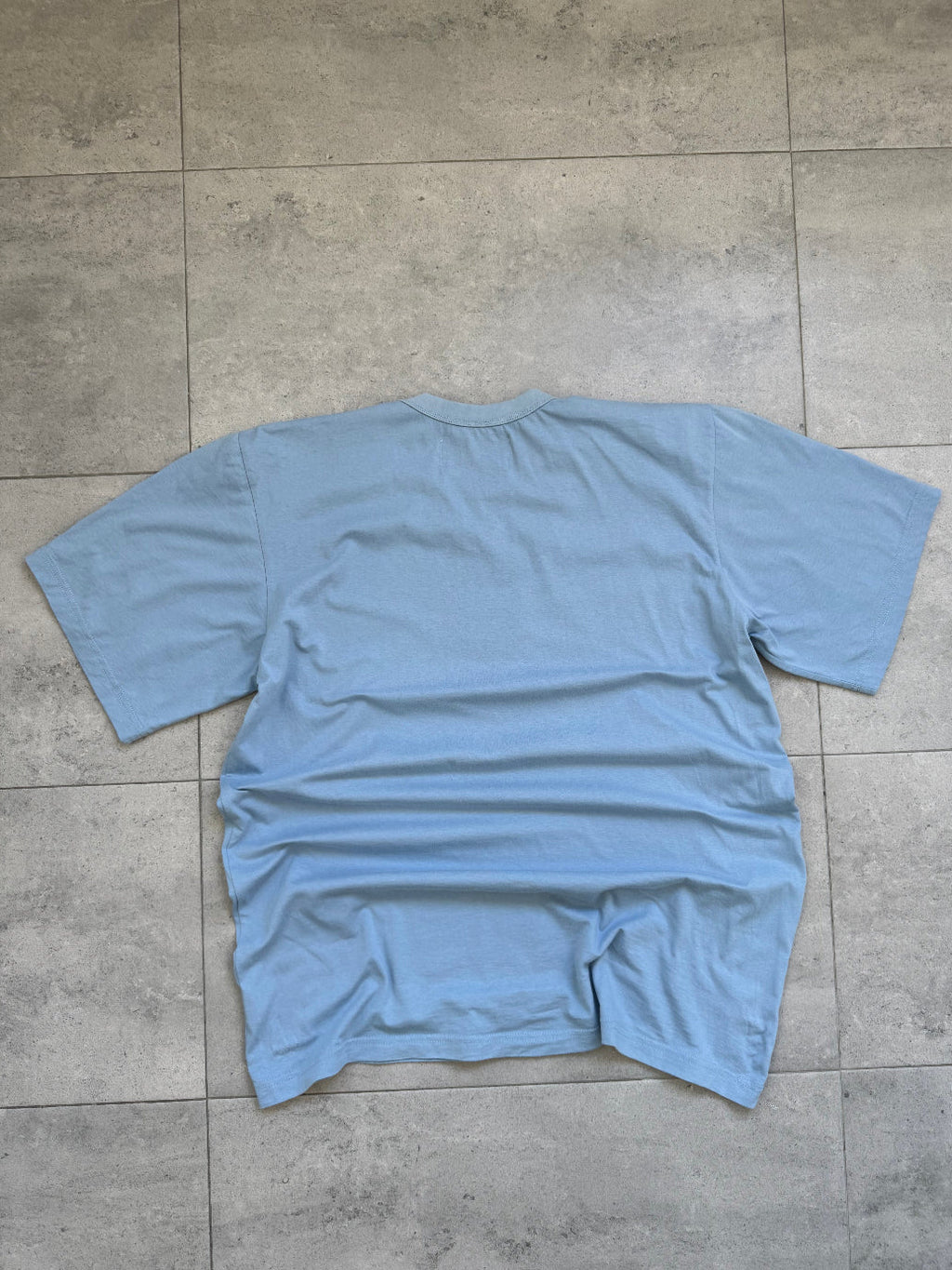 Vintage 1998 Mambo Australia surf t-shirt, light blue - graphic detail