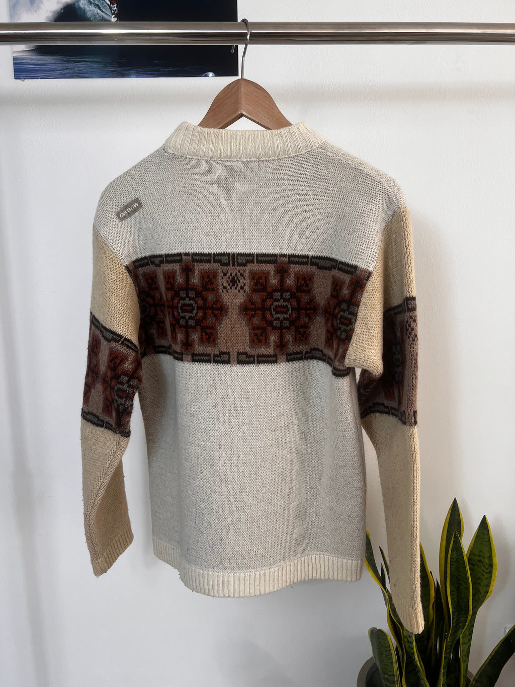 Y2K Oxbow Geometric Knit Sweater (S)