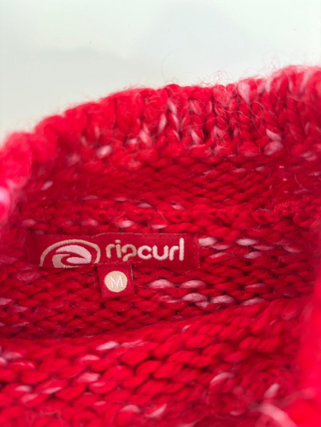 2000’s Rip Curl Knit Sweater Red Logo Surf Y2K (M)