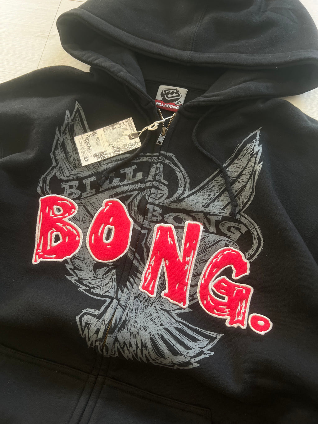 2000s Billabong Bong sweatshirt front — NWT authentic vintage surf brand