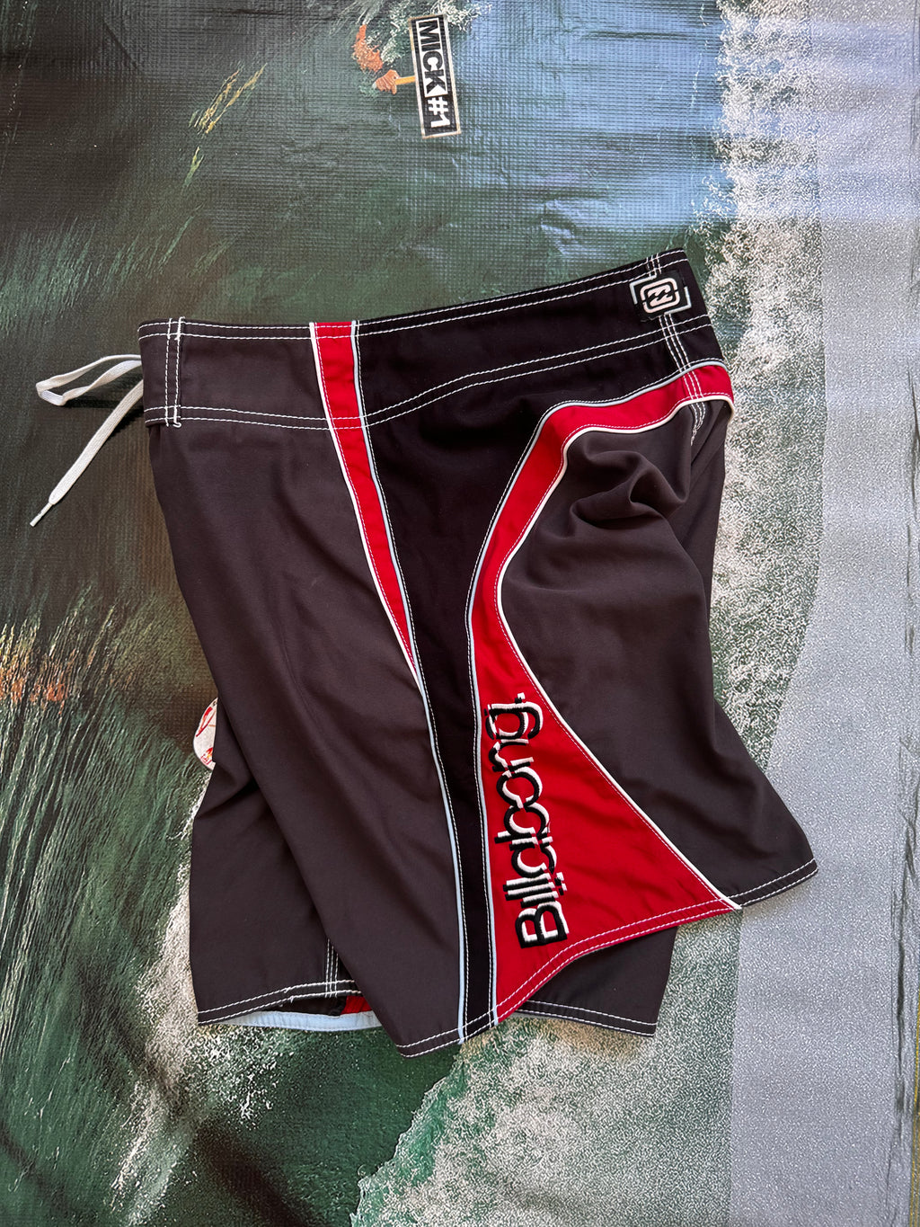 Vintage Y2K Billabong Andy Irons Kauai boardshorts, front view