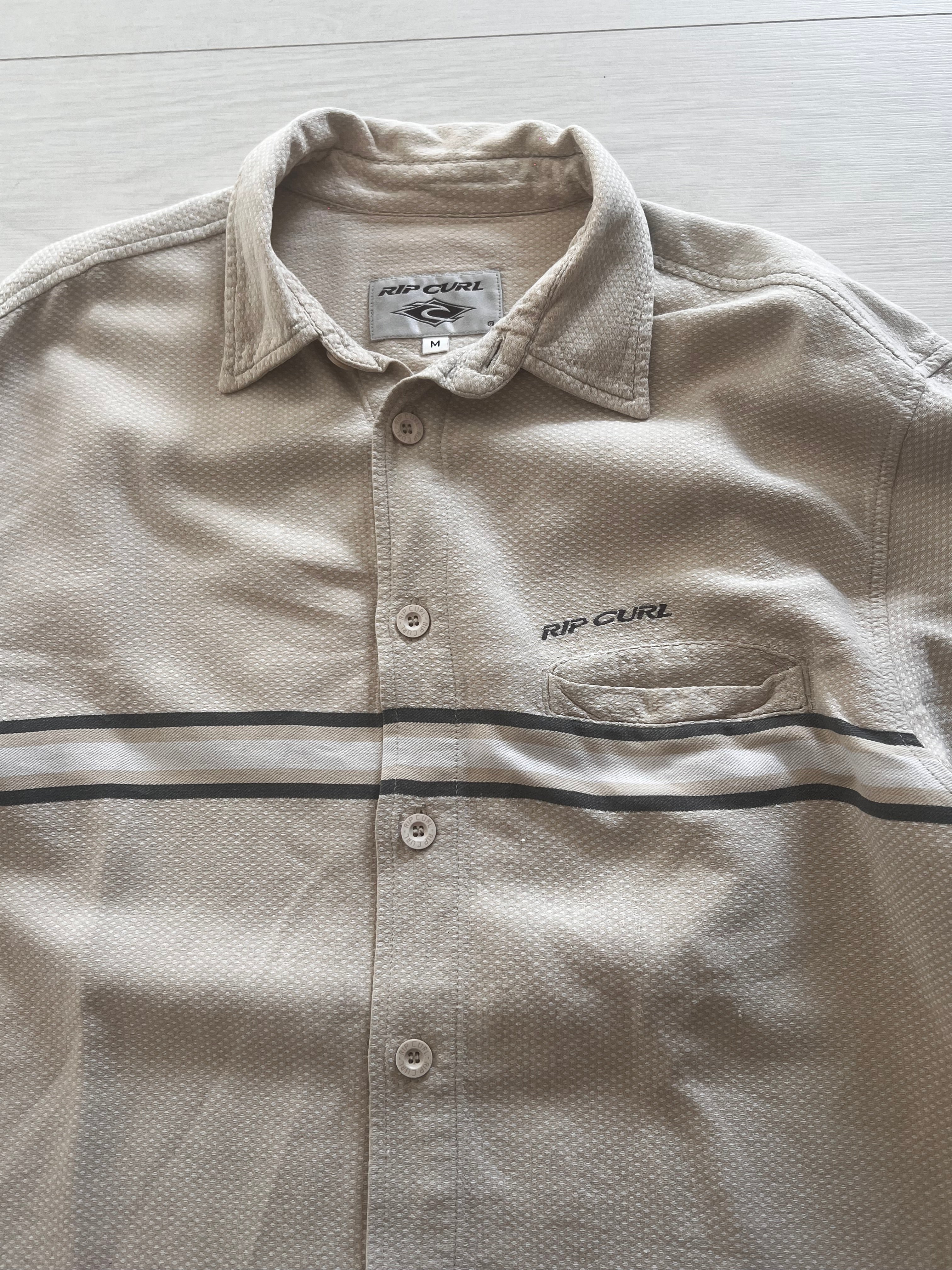 90s Rip Curl vintage shirt back detail — rare genuine vintage surf brand 1990s