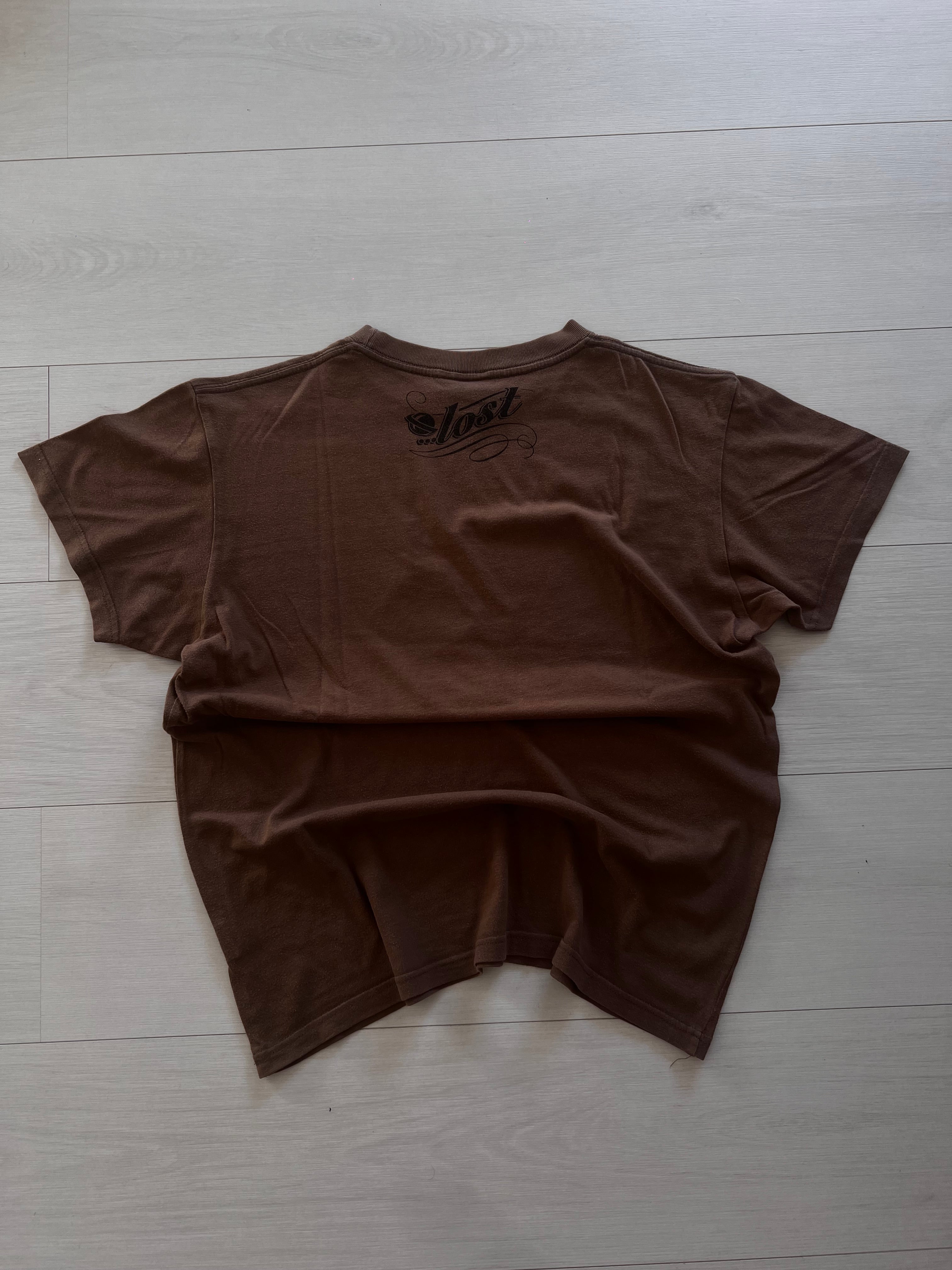 Y2K Lost Surfboards t-shirt back — rare vintage surf brand