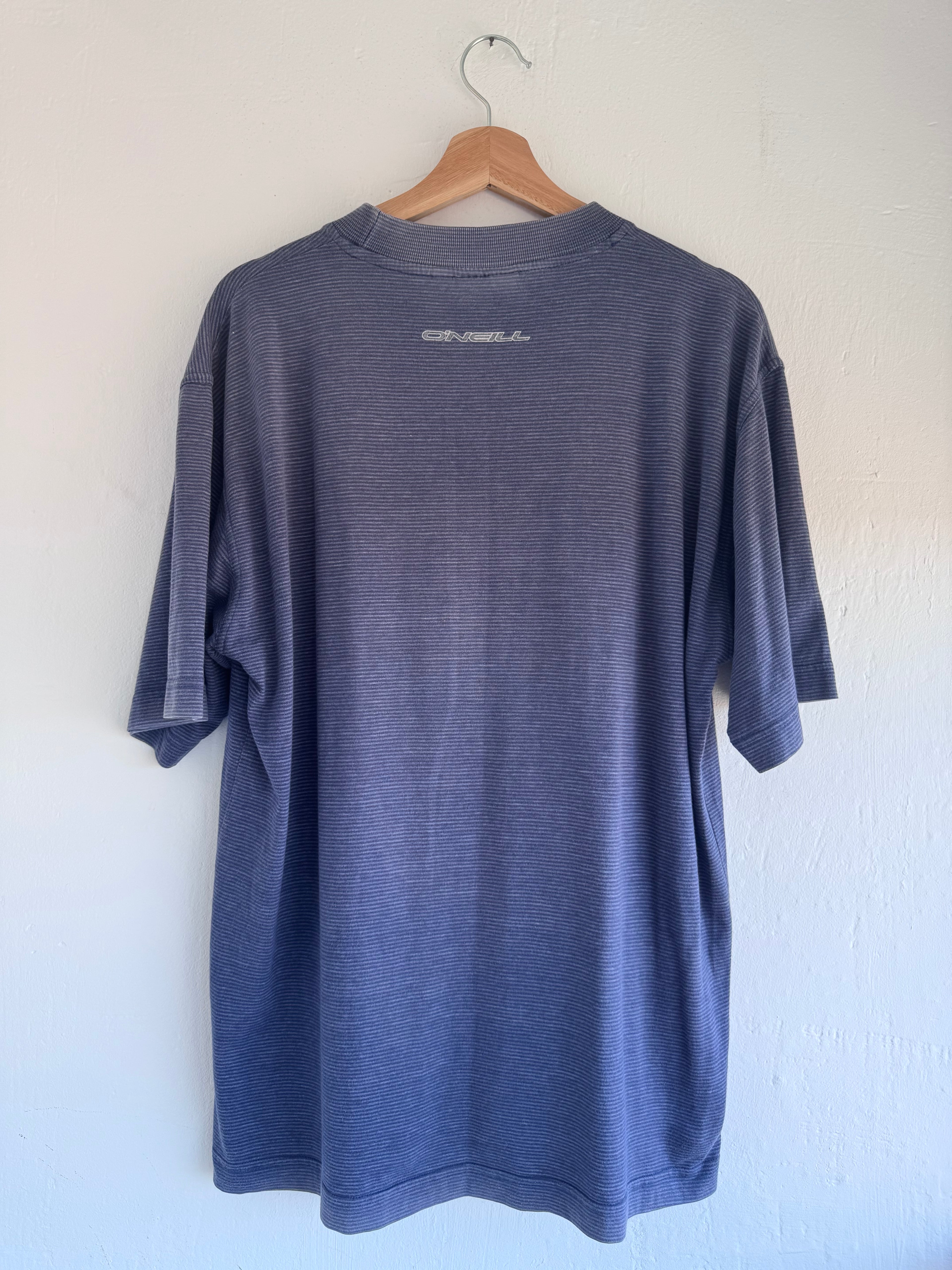 90s O'Neill t-shirt blue grey – back view