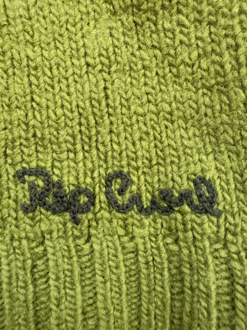 Vintage Y2K Rip Curl wool knit sweater, green, size M - back