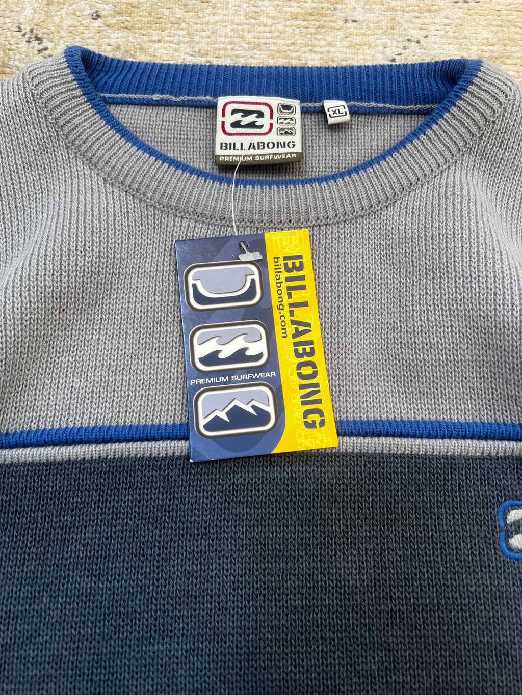 Billabong Y2K 2000’s Knit Sweatshirt (XL) *DEADSTOCK