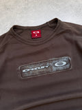 Y2K Oakley t-shirt brown size S