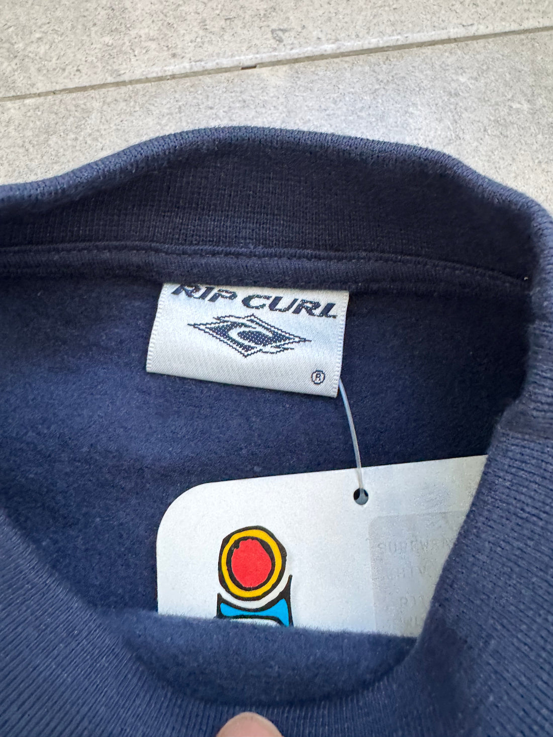 Deadstock Y2K Rip Curl surf sweatshirt, navy - brand new with tags
