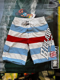 Billabong Joel Parkinson OG Signature Series boardshorts deadstock white blue red