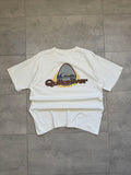 Vintage 90s Quiksilver t-shirt, white, size M - front