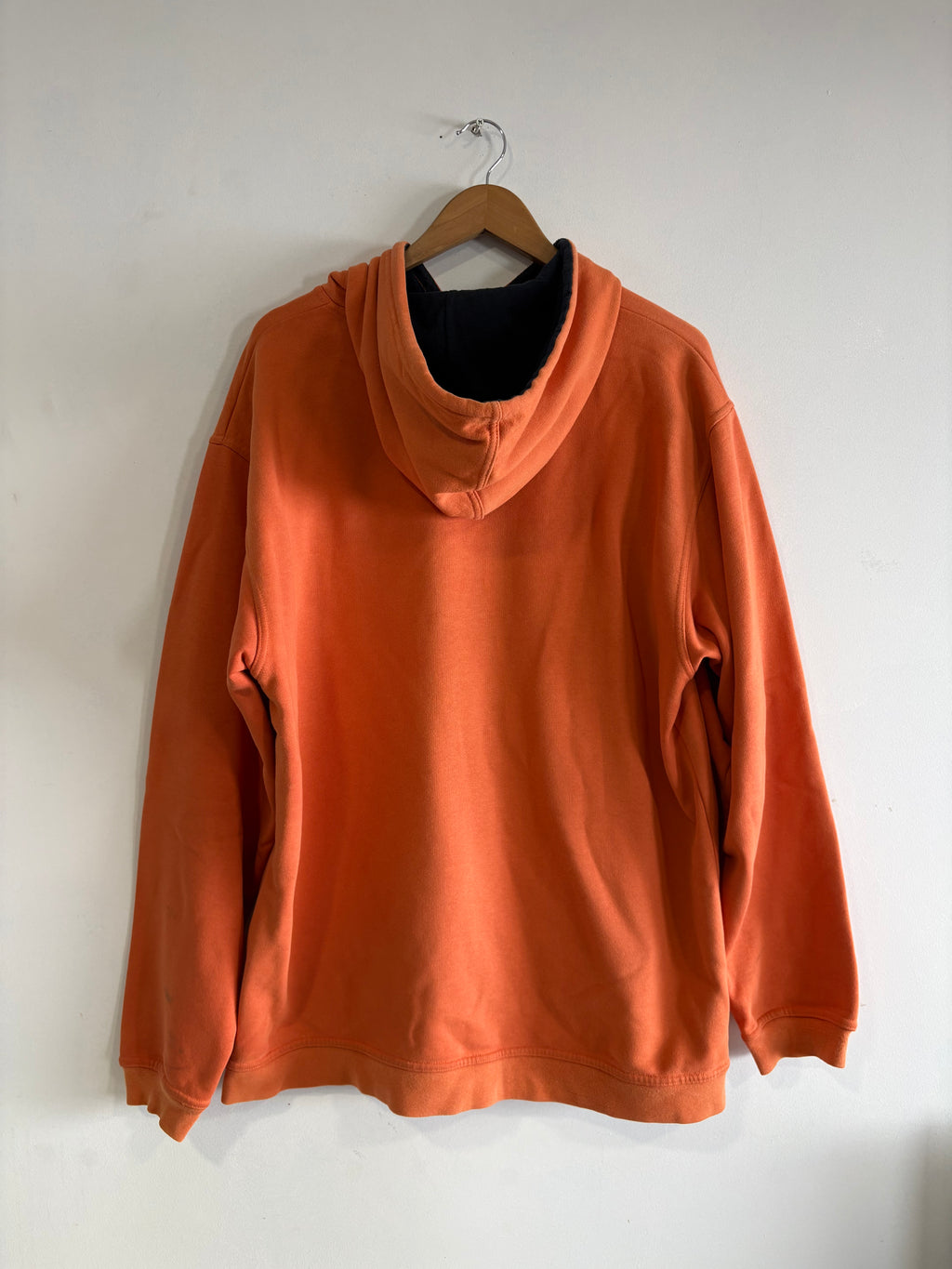 2000’s Quiksilver Orange Hoodie Big Logo Surf Y2K (XL)