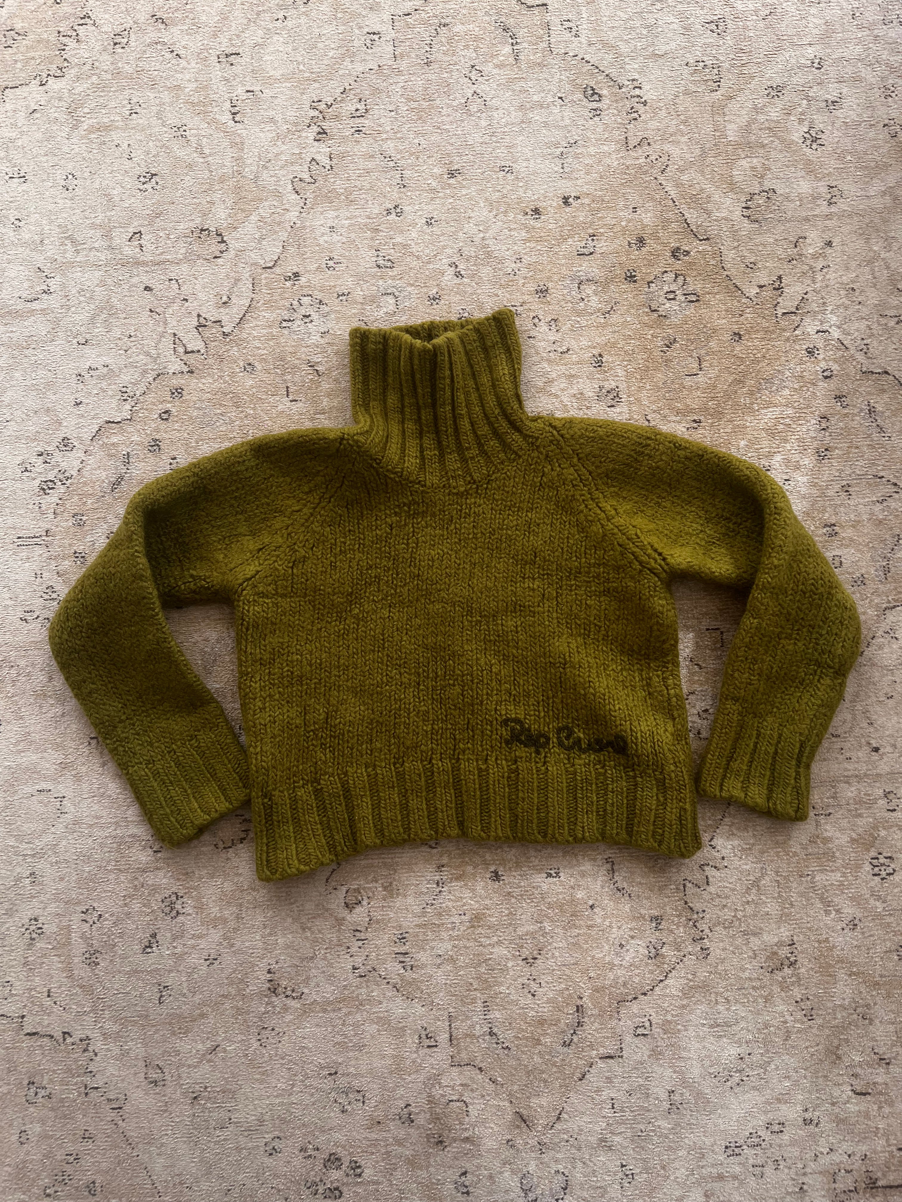 2000’s Rip Curl 100% Wool Turtleneck Knit Cropped Fit (M)