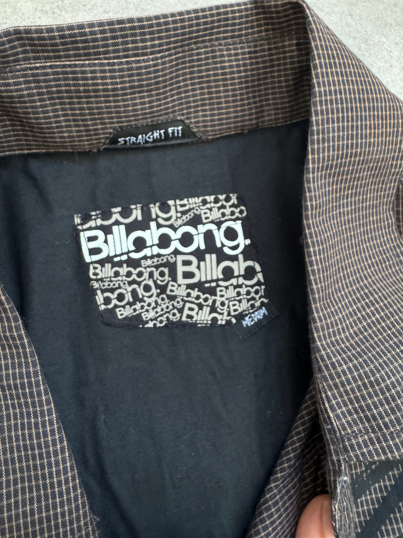 Deadstock Y2K Billabong surf t-shirt, brown - graphic detail