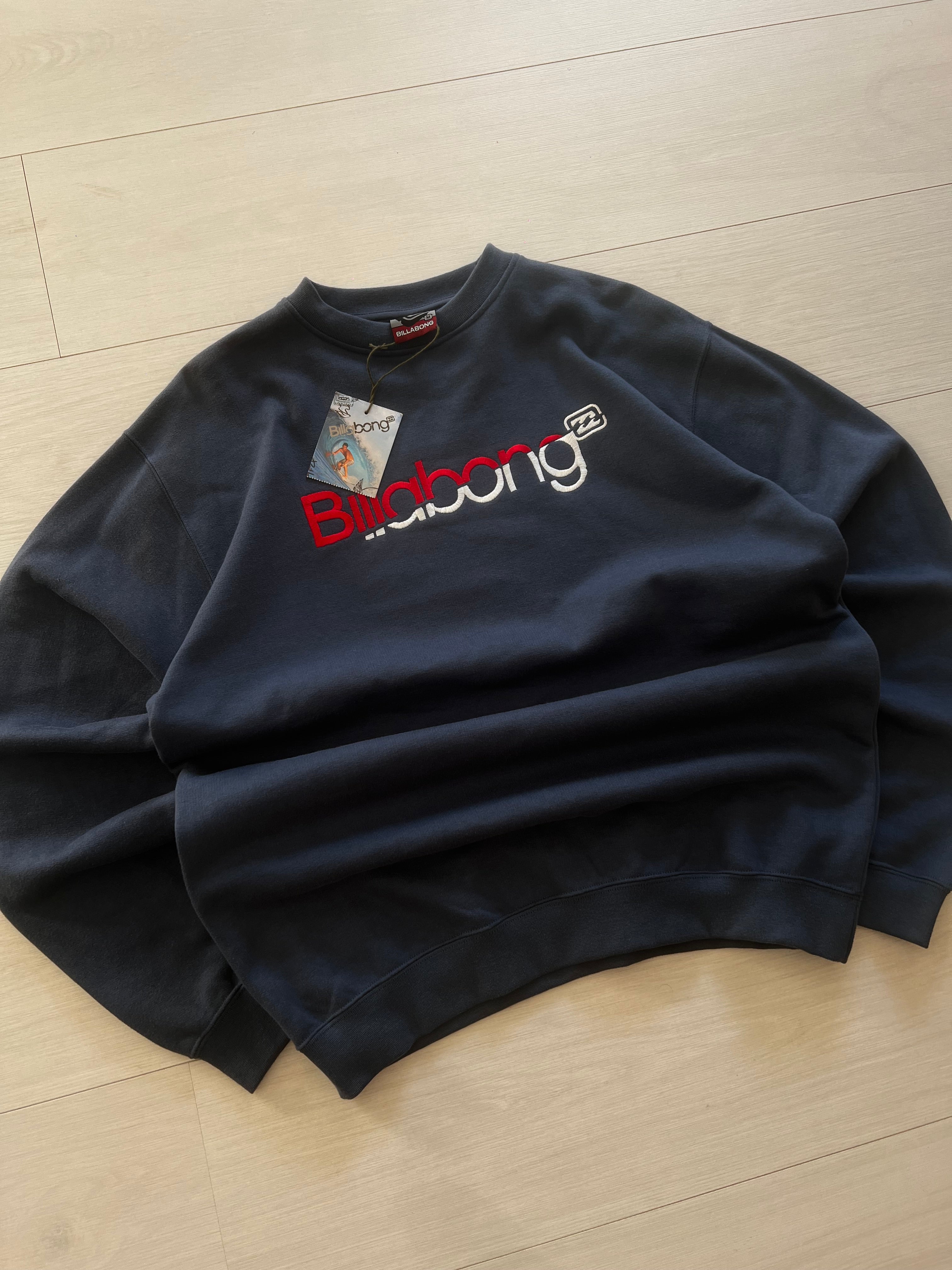 2000s Billabong sweatshirt brand new size M — deadstock vintage surfwear — Backwash VTG