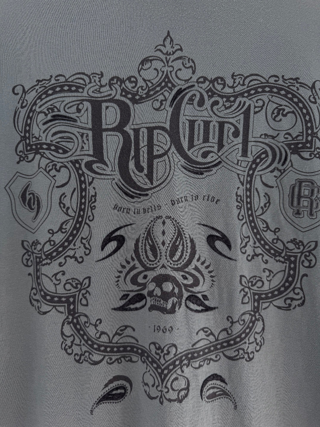 Y2K Rip Curl Opium t-shirt blue size L – back view