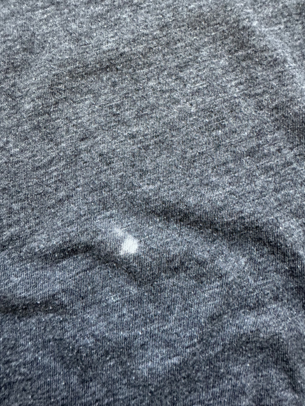 Vintage Quiksilver Kelly Slater t-shirt, dark grey - small bleach stain detail