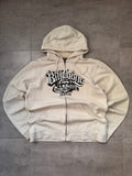 2007 Billabong Pipe Masters hoodie in white and beige, size M, collectable surf sweatshirt - front view