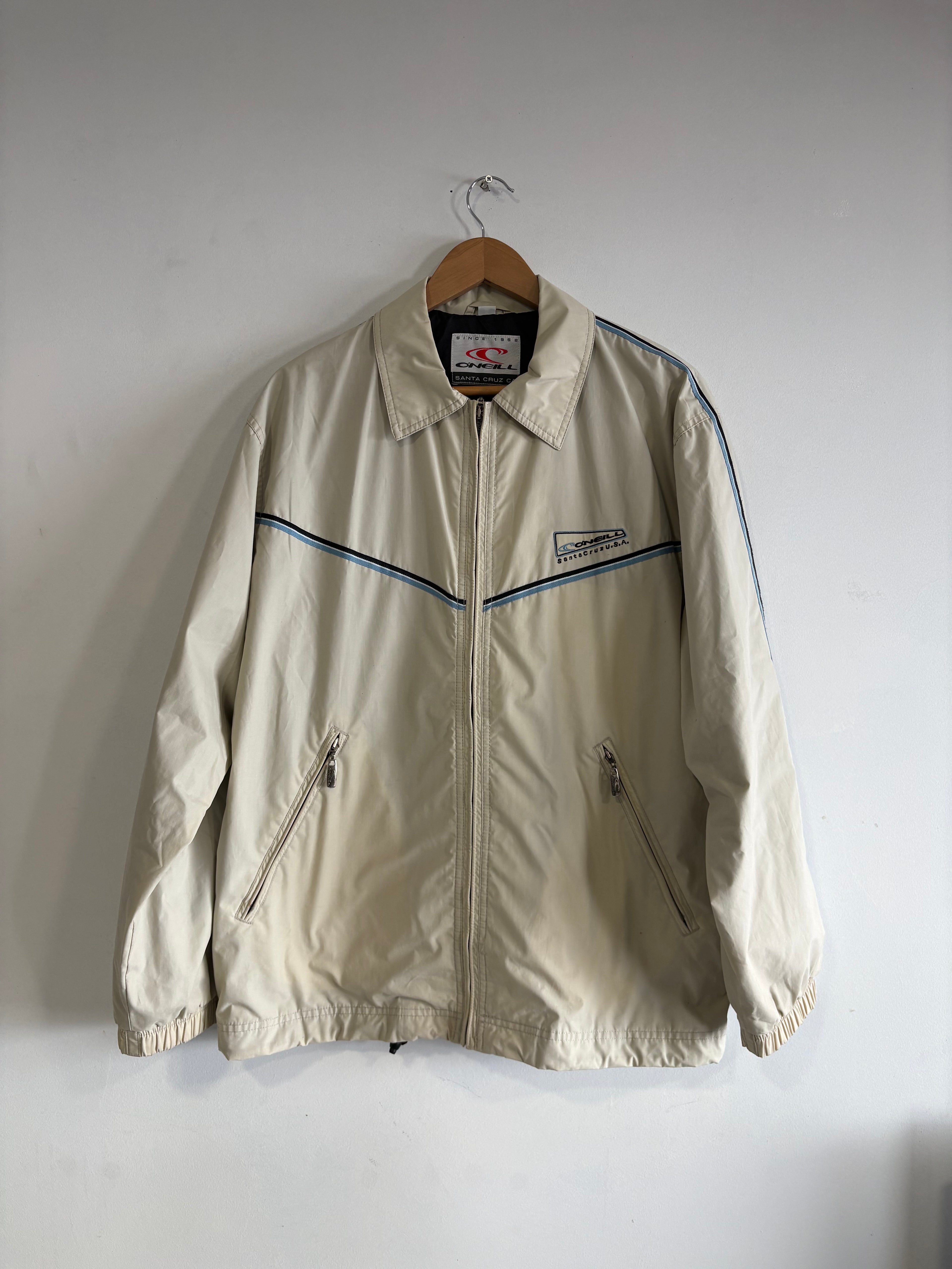 2000’s O’Neill Beige Zip Jacket Surf Skate Clean (S)